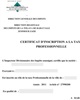 01 - Cértificat d'inscription à la taxe professionnelle